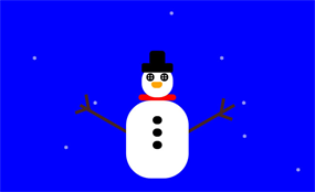 CSS3冬季雪花雪人特效
